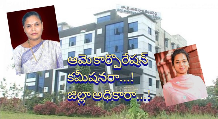 ఆమె కార్పొరేష‌న్ క‌మీష‌న‌రా…! జిల్లా అధికారా…!